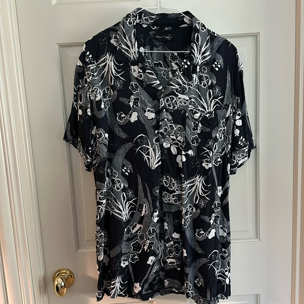 Men’s Soprano Style Hawaiian Print Shirt - Sz L